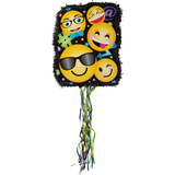 Pinata à ficelles Visage souriant Front_Flat