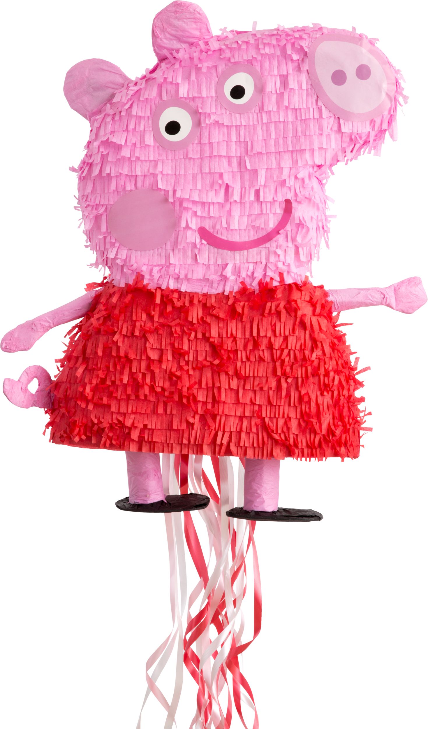 Pinata avec cordes à tirer Peppa Pig Front_Flat