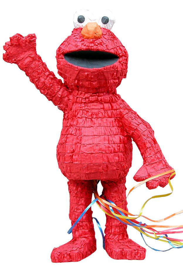 Pull String Elmo Pinata Front_Flat
