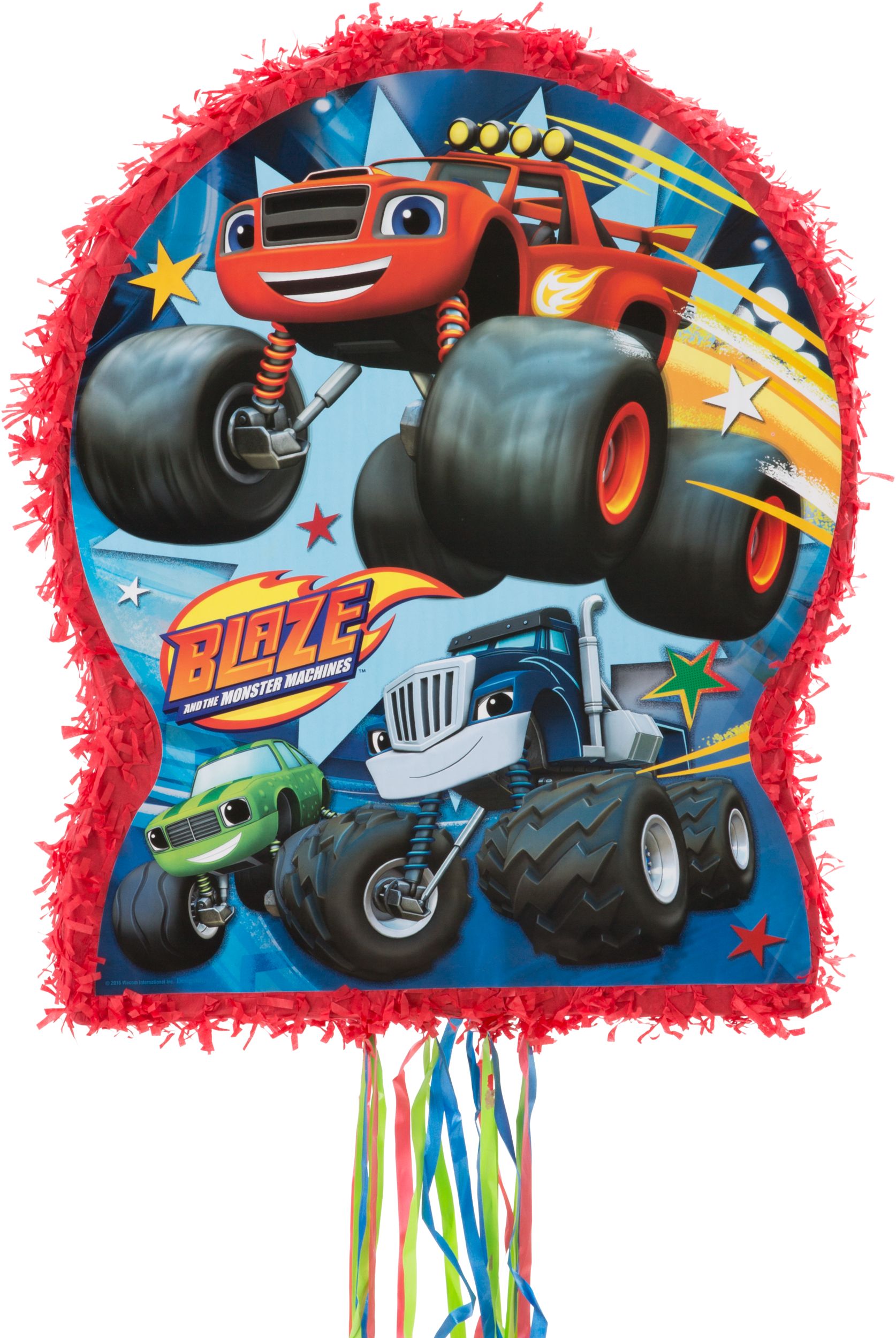 Blaze and the Monster Machines Pull String Pinata Front_Flat
