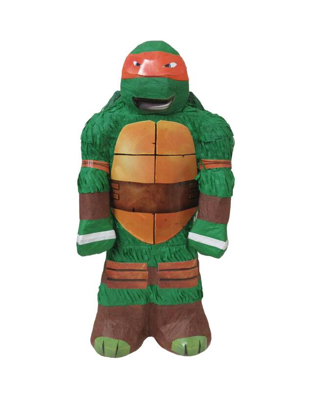 3D Pull String Teenage Mutant Ninja Turtles Pinata Front_Flat