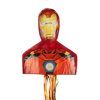 Pull String Iron Man Pinata Front_Flat