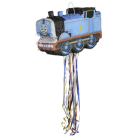 Pull String Thomas the Tank Engine Train Pinata Front_Angled_Left