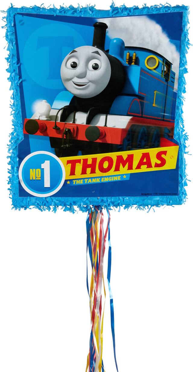 Thomas the Tank Engine Pull String Pinata Front_Flat