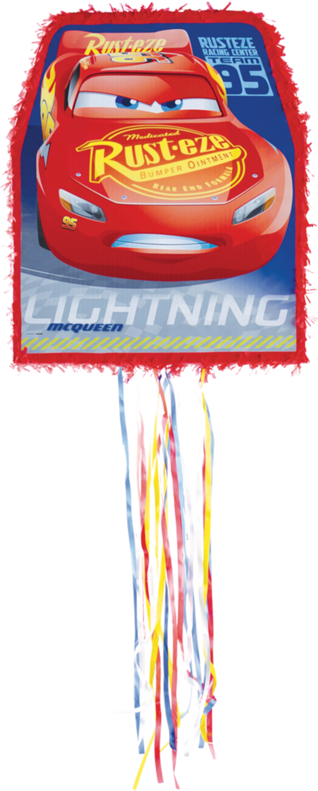 Pinata à ficelles Les bagnoles 3 Flash McQueen en pleine course