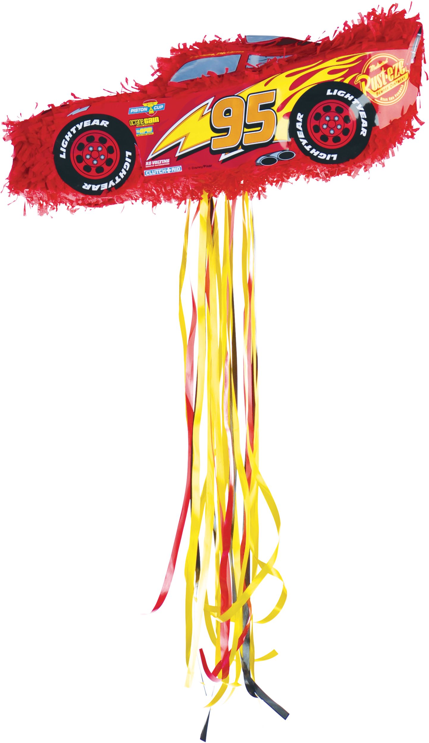 Pull String Cars 3 Lightning McQueen Pinata Side_Left