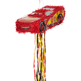 Pull String Cars 3 Lightning McQueen Pinata Front_Angled_Left