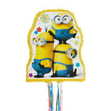 Pull String Outline Minions Pinata Front_Flat