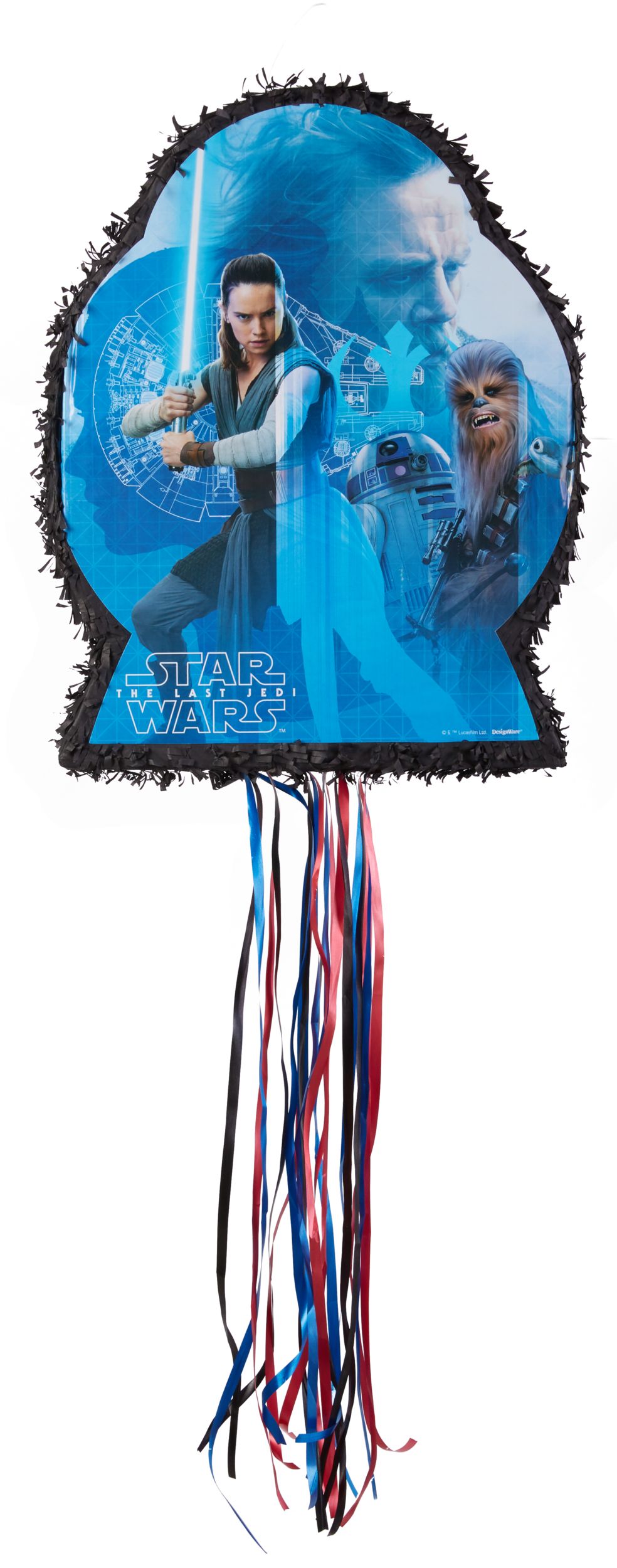 Pull String Star Wars 8 The Last Jedi Pinata Front_Flat