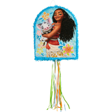 Décoration pinata à ficelle suspendue Moana de Disney, bleu, 22 po, peut contenir 2 lb de garniture à pinata, pour fête d'anniversaire Front_Flat