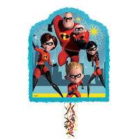 Incredibles 2 Pull String Pinata Front_Flat