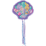 Pull String Barbie Mermaid Pinata Front_Flat
