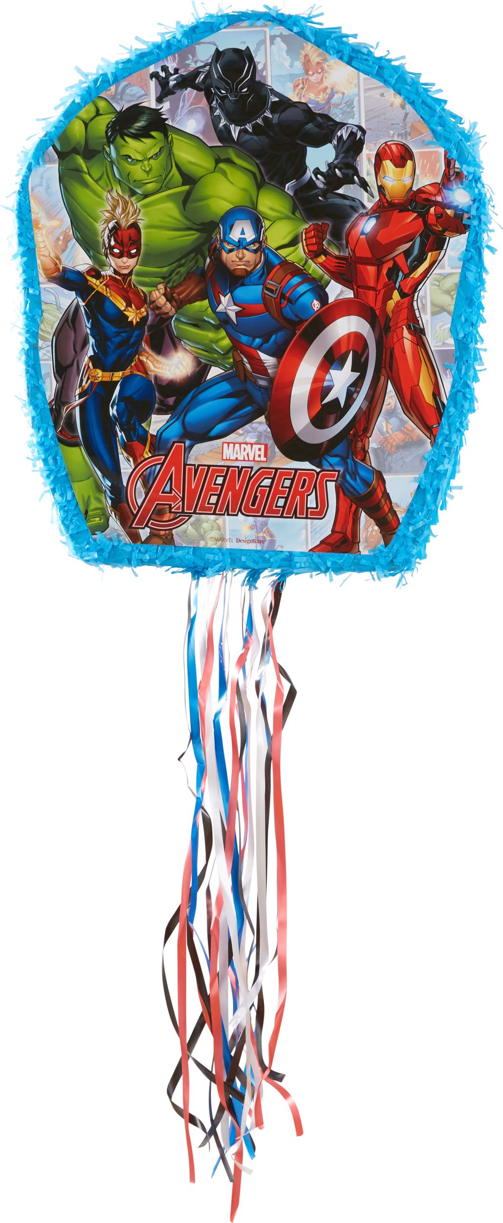 Disney Marvel Avengers Hulk/Iron Man Pinata Hanging Pull String ...