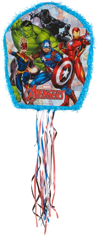 Disney Marvel Spider-Man Pinata Hanging Pull String Decoration, Red/Blue,  15-in, Holds 2lb of Pinata Filler, for Birthday Parties