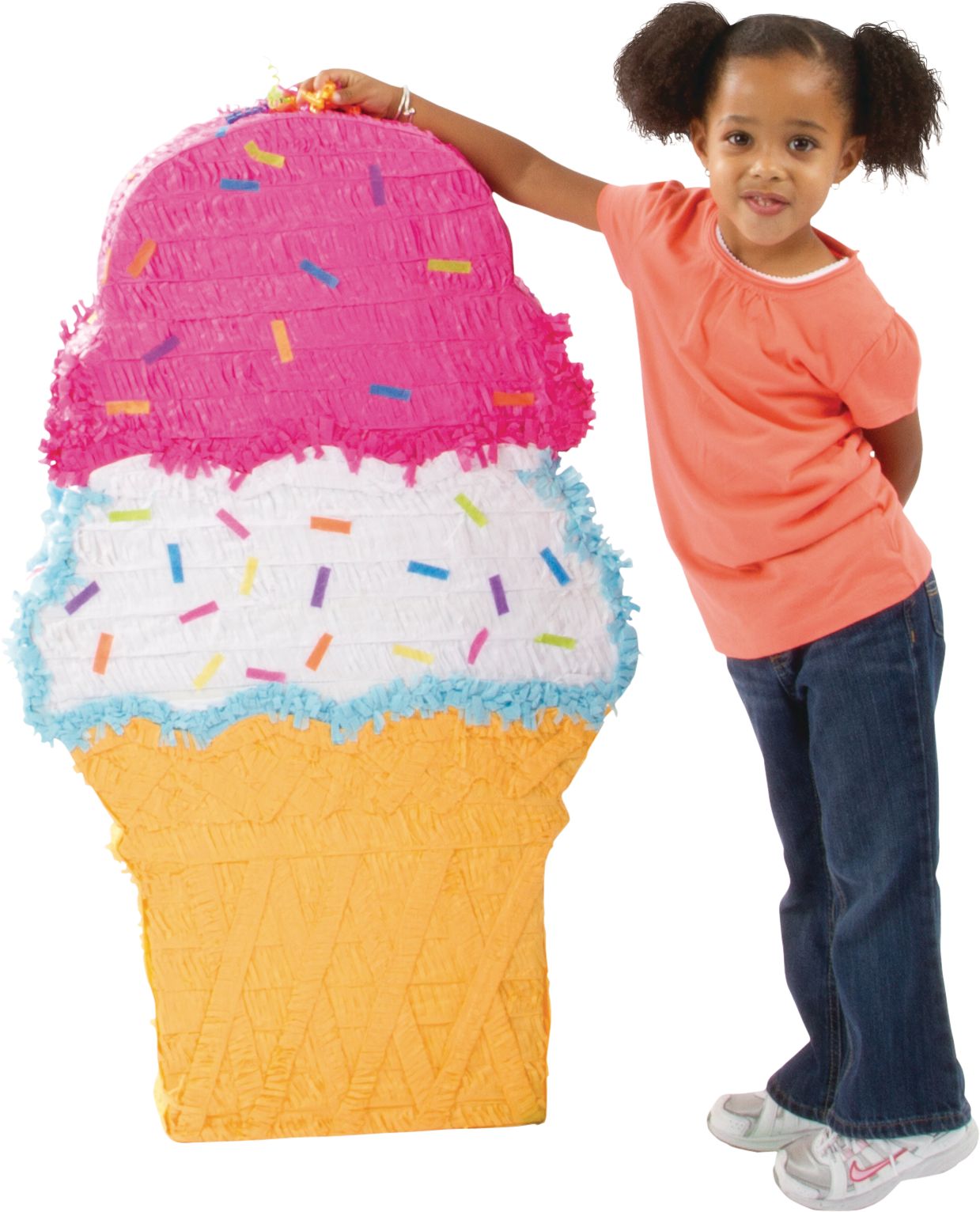 Giant Ice Cream Cone Pinata Front_Angled_Right