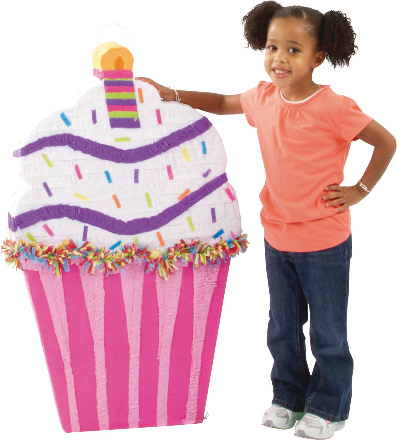 Giant Cupcake Pinata Front_Angled_Right