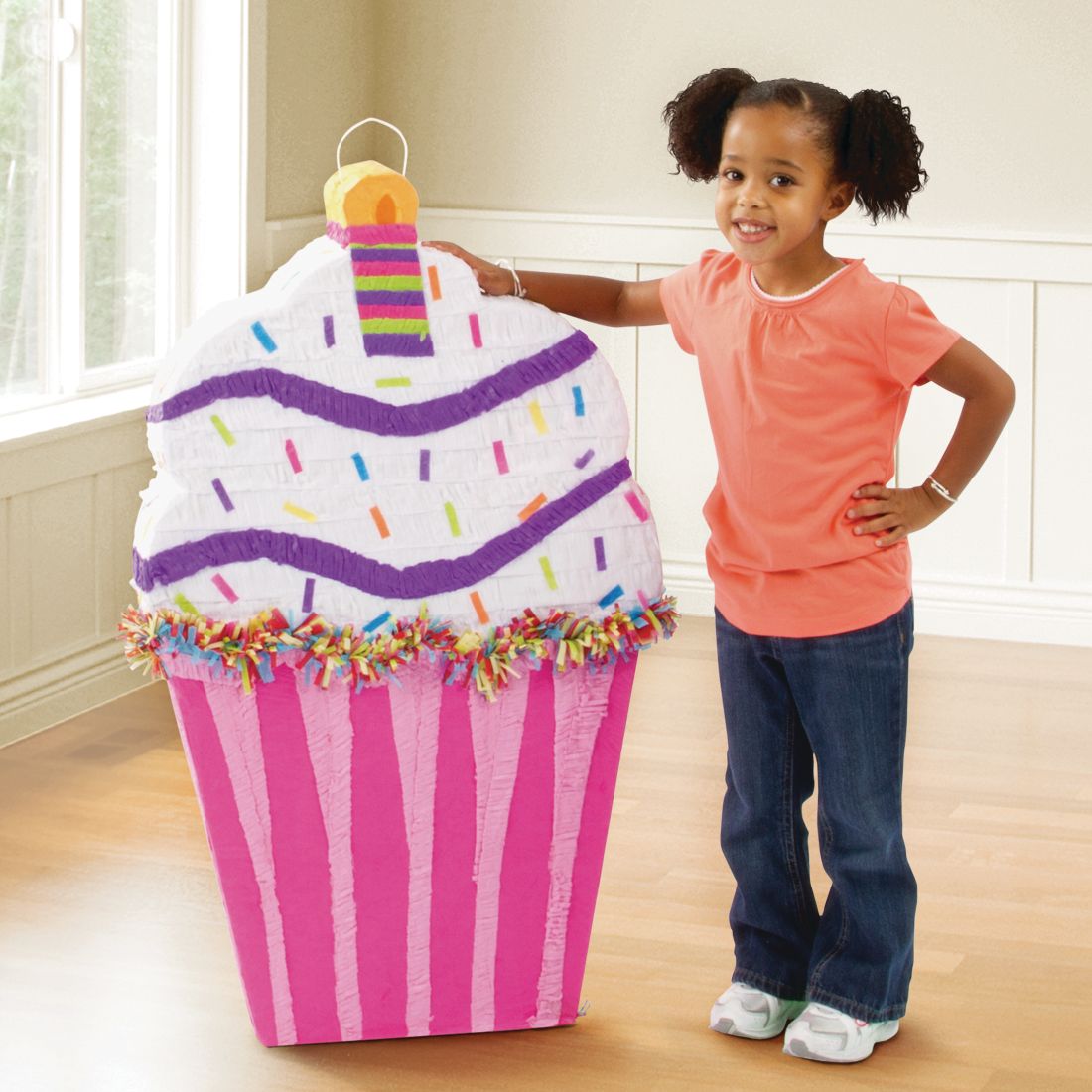 Giant Cupcake Pinata Front_Angled_Right