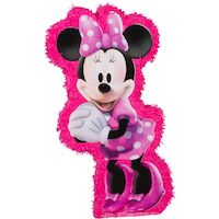 Hot Pink Minnie Mouse Pinata Front_Flat