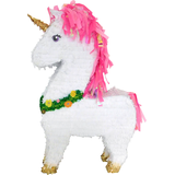 Décoration Pinata suspendue licorne, blanc/rose, 36 po, peut contenir 10 lb de garniture à pinata, pour fêtes d'anniversaire Side_Left