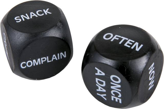 Over the Hill Daily Decision Dice for Birthday Party, 2-pk Composite_or_Mixed
