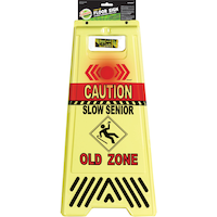 Old Zone Caution Floor Sign & Caution Tape Front_Flat