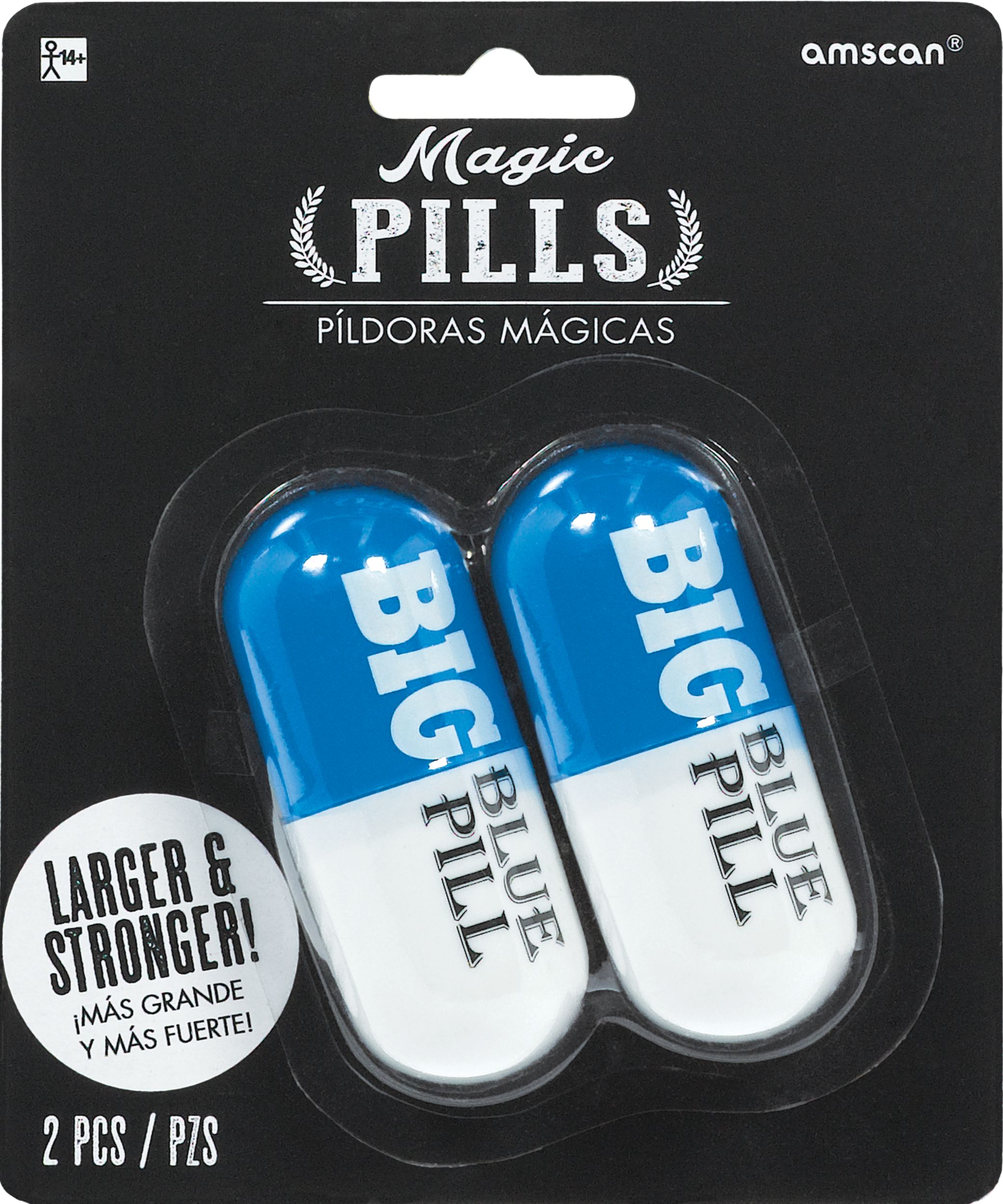 Fillable Big Blue Pills, 2-pk Front_Flat