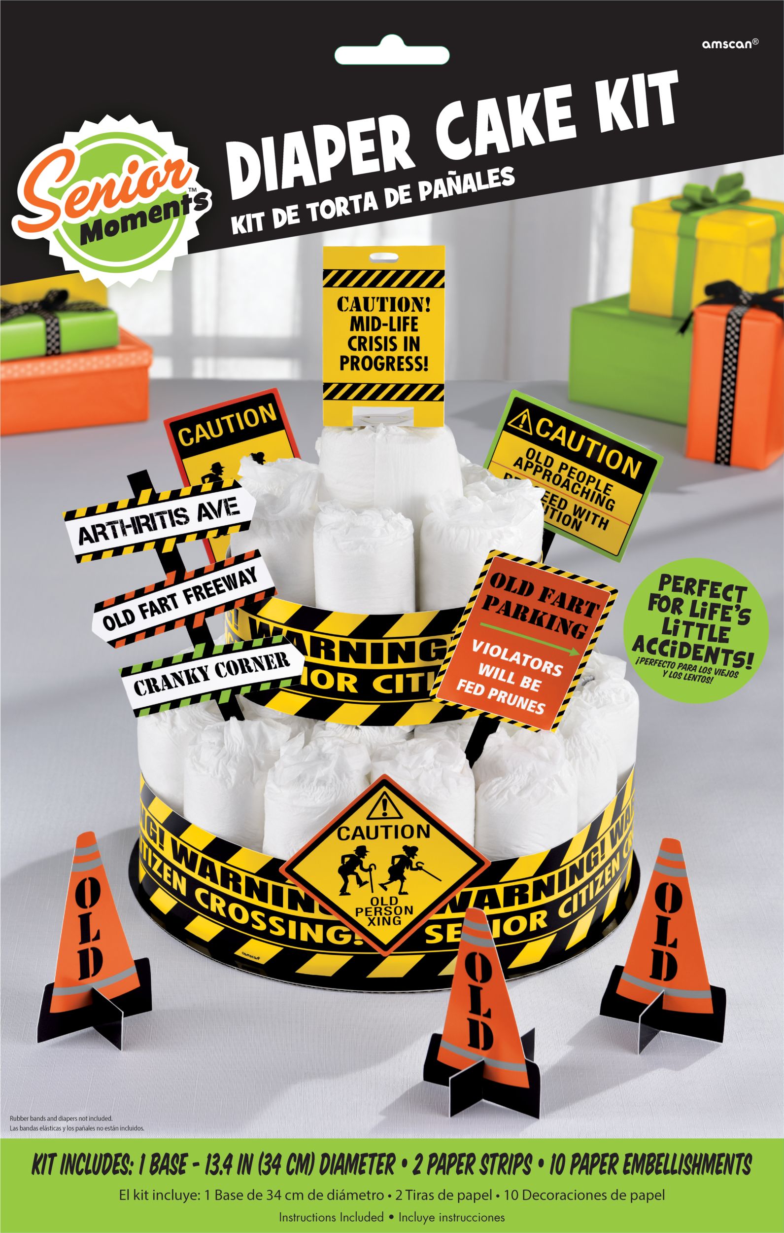 Adult Diaper Cake Decorating Kit Front_Flat