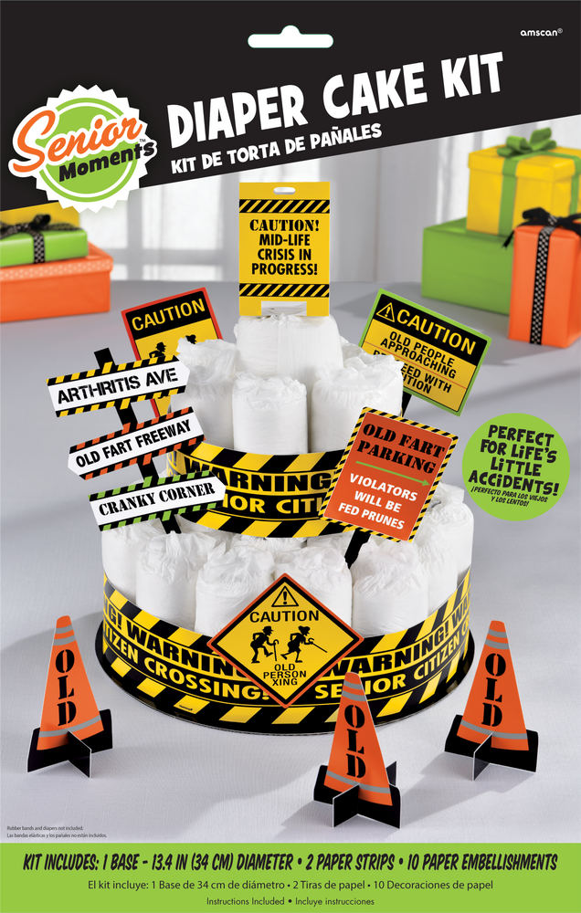 Adult Diaper Cake Decorating Kit Party City