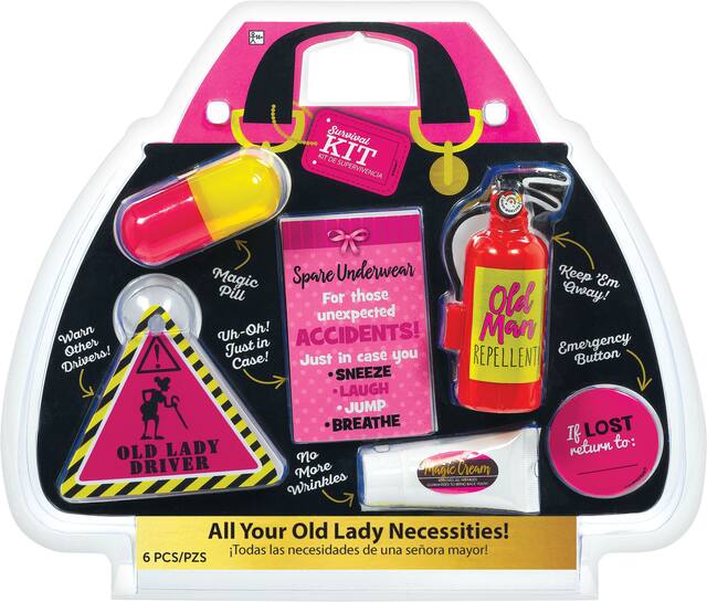 Old Lady Survival Kit Front_Flat