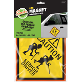 Aimant à auto Caution Senior Driver Front_Flat