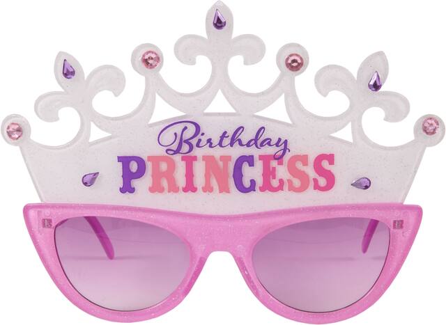 Birthday Princess Tiara Sunglasses Front_Flat