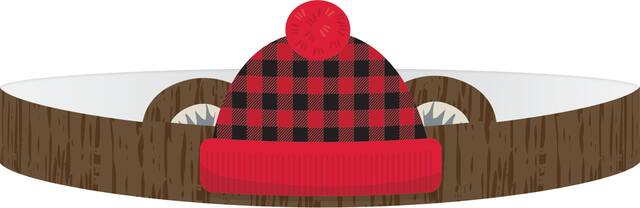 Petites couronnes de style bûcheron, paq. 8 Front_Flat