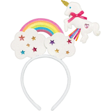 Glitter Unicorn Head Bopper with Sound Effect Front_Flat
