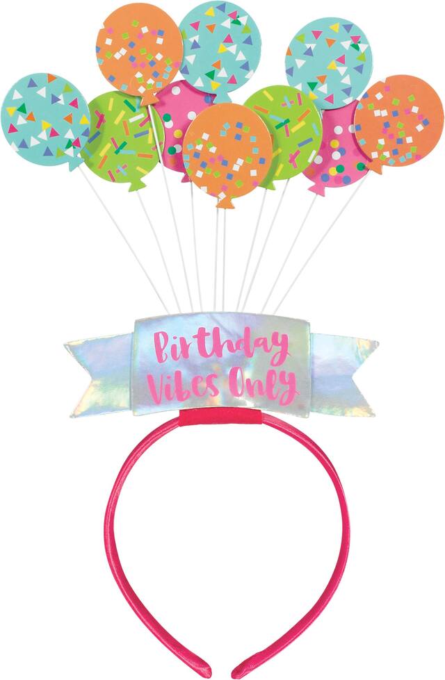 Serre-tête bopper Ballons d'anniversaire Front_Flat
