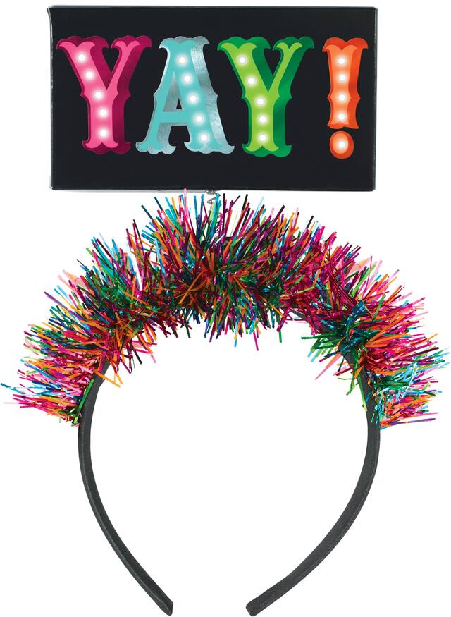Light-Up Tinsel Yay Head Bopper Front_Flat
