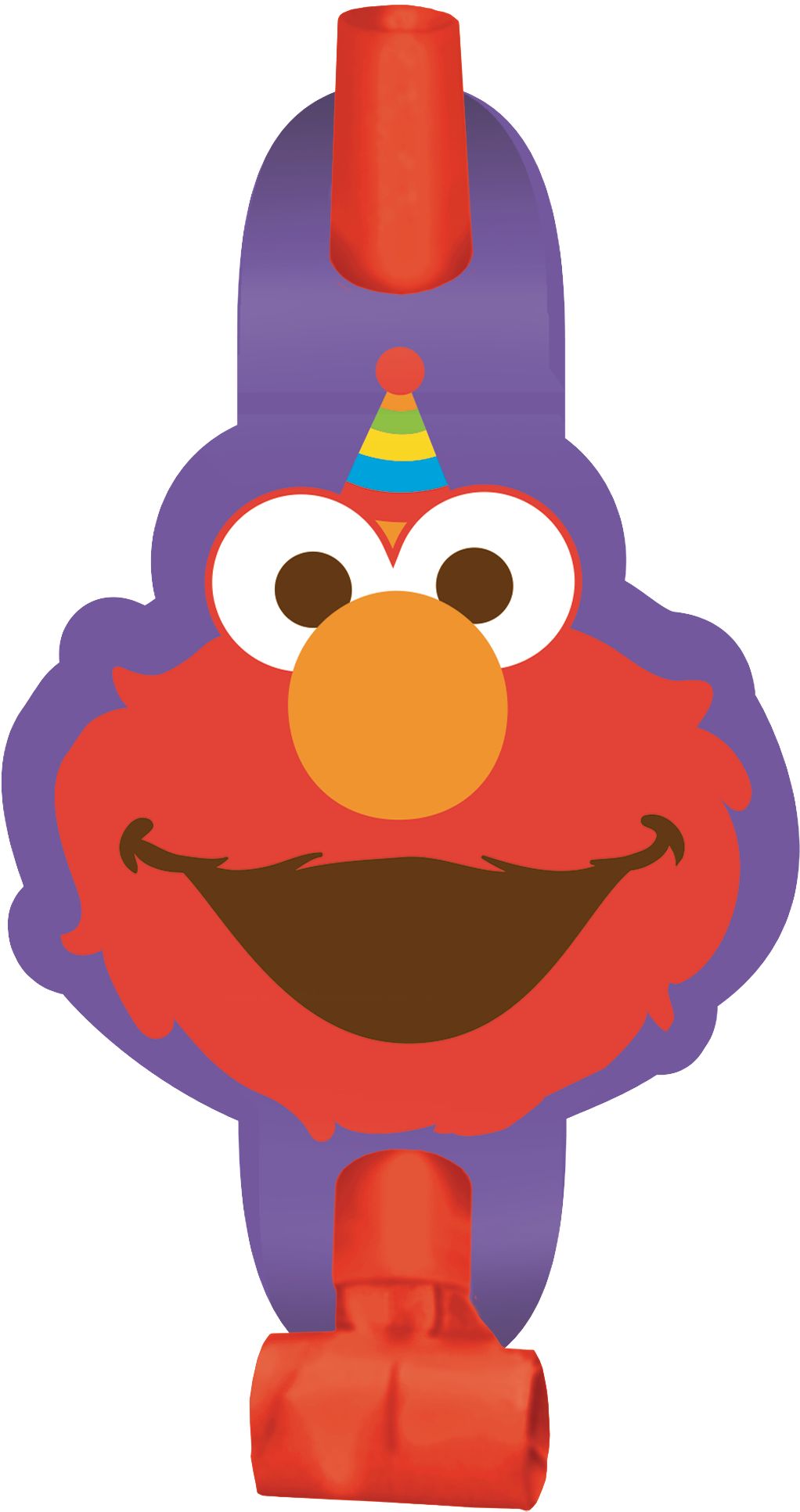 Sesame Street Elmo 1st Birthday Party Blowouts, 8-pk Overhead_Flat