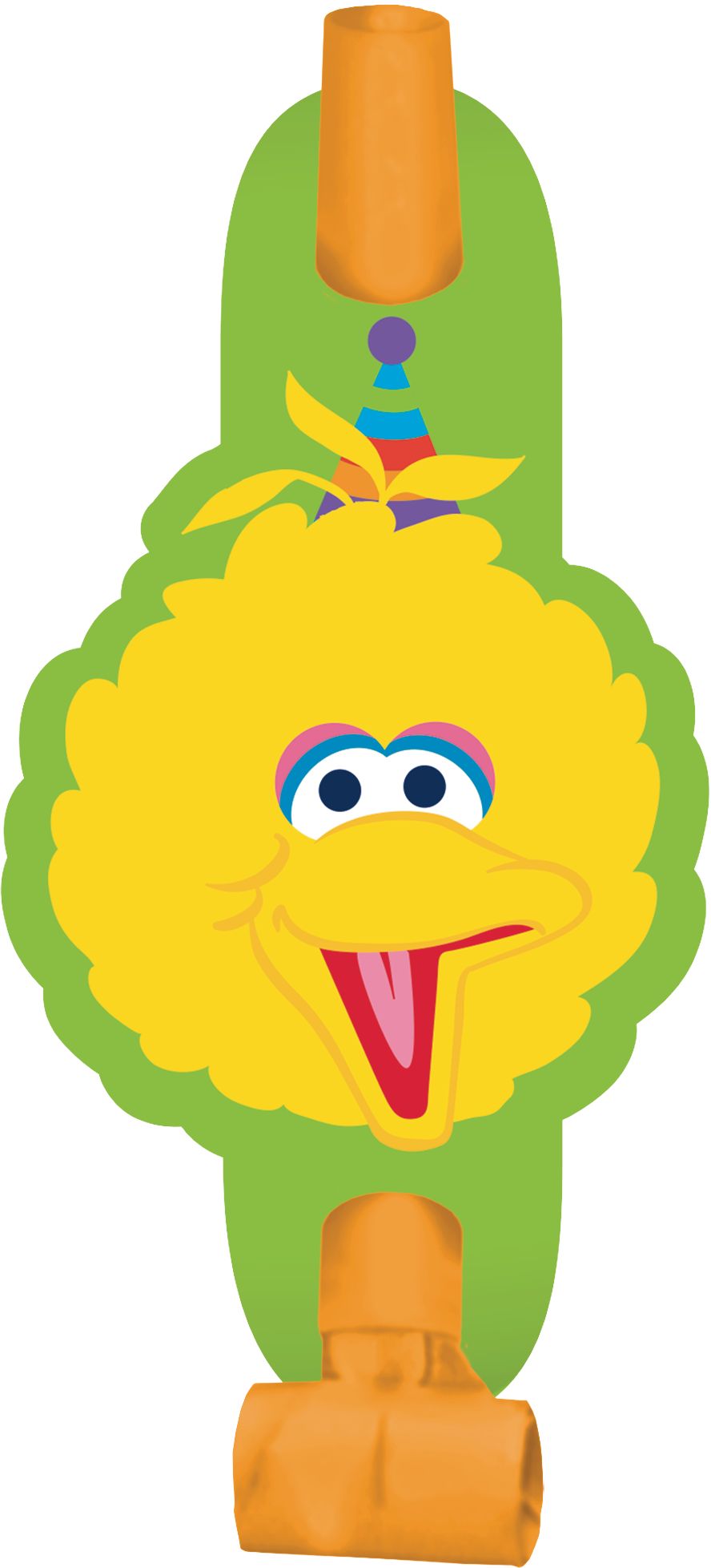 Sesame Street Elmo 1st Birthday Party Blowouts, 8-pk Overhead_Flat