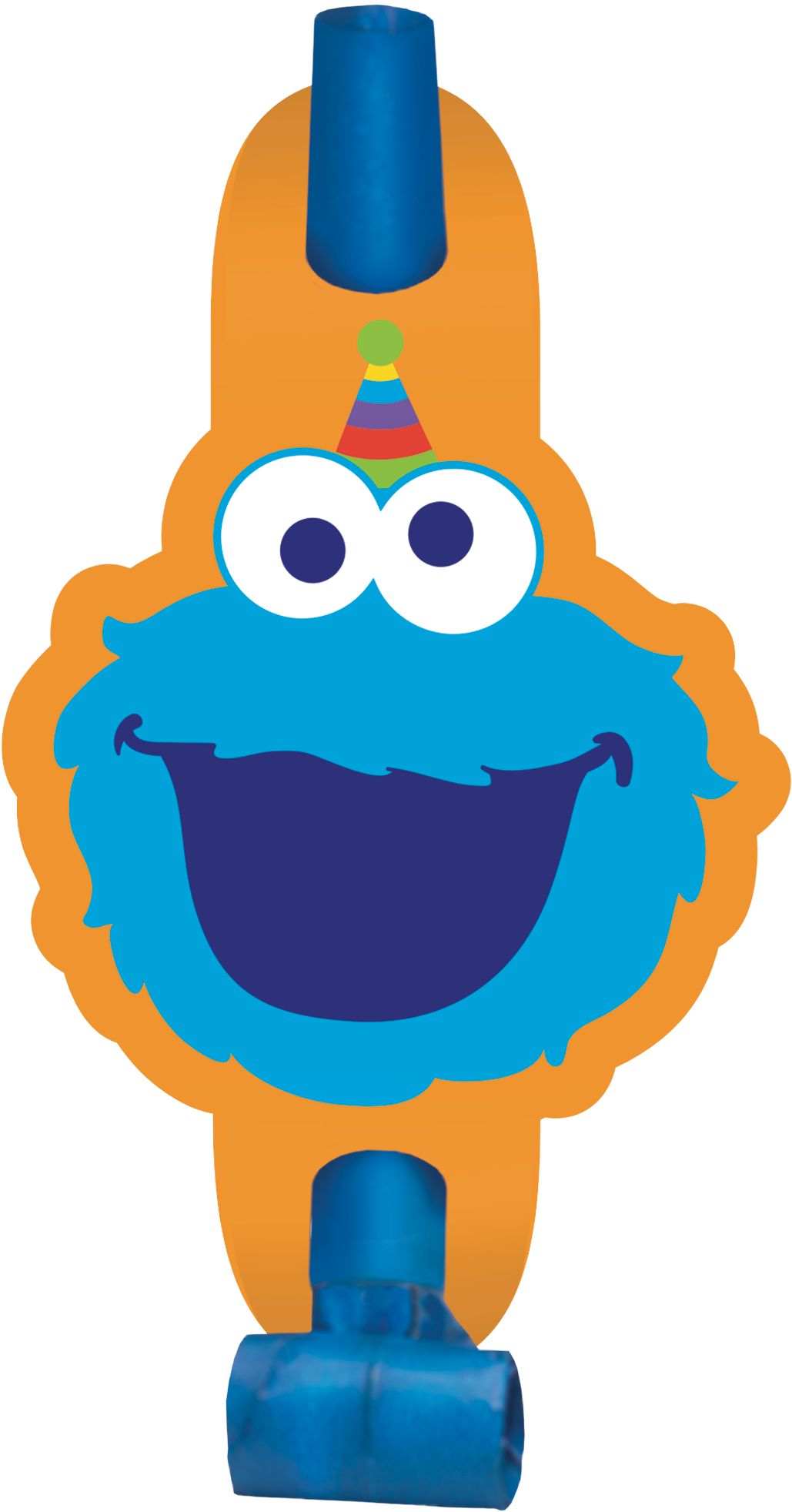 Sesame Street Elmo 1st Birthday Party Blowouts, 8-pk Overhead_Flat