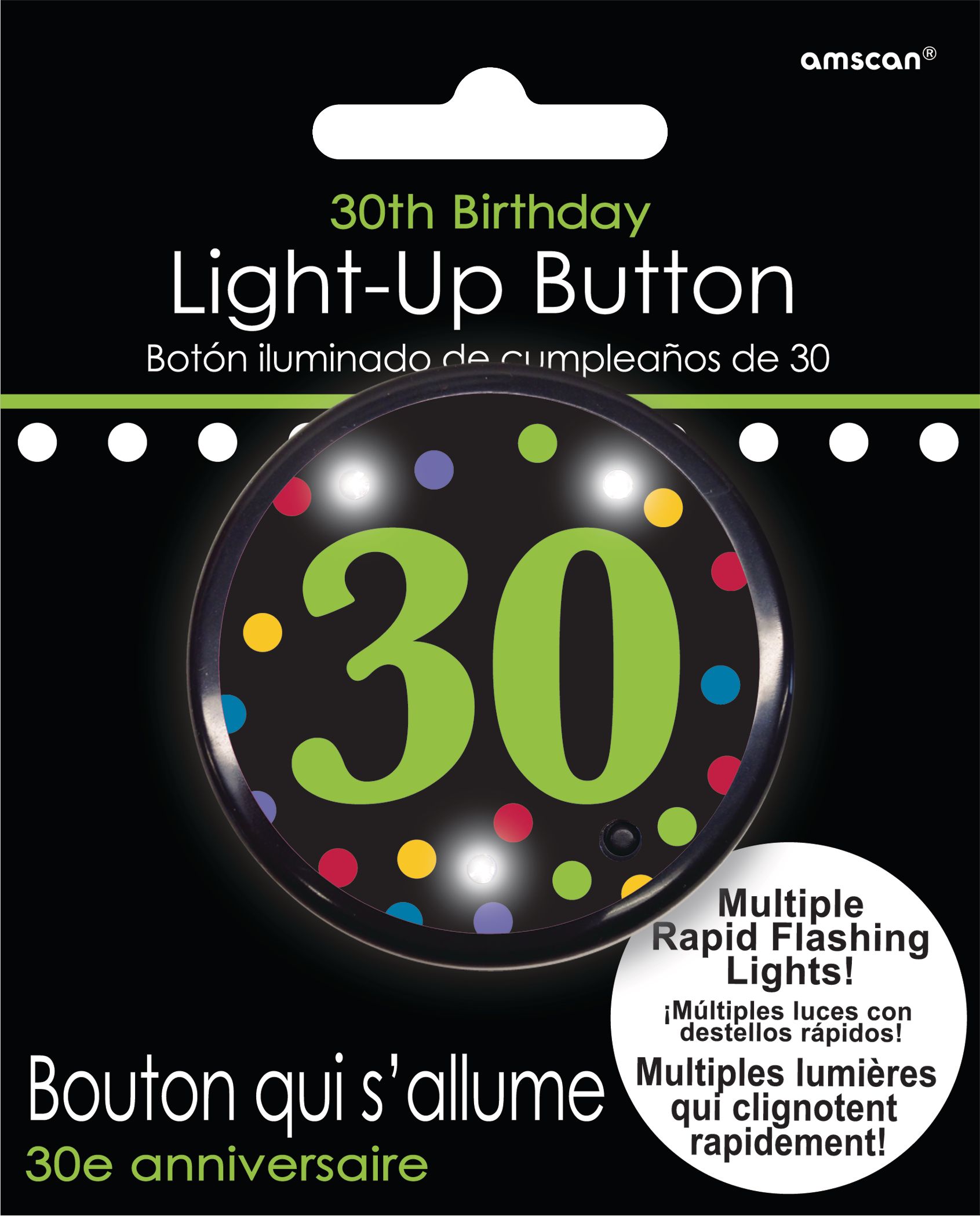 Macaron lumineux 30e anniversaire Front_Flat