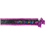 Écharpe de luxe Anniversaire, violet Front_Flat