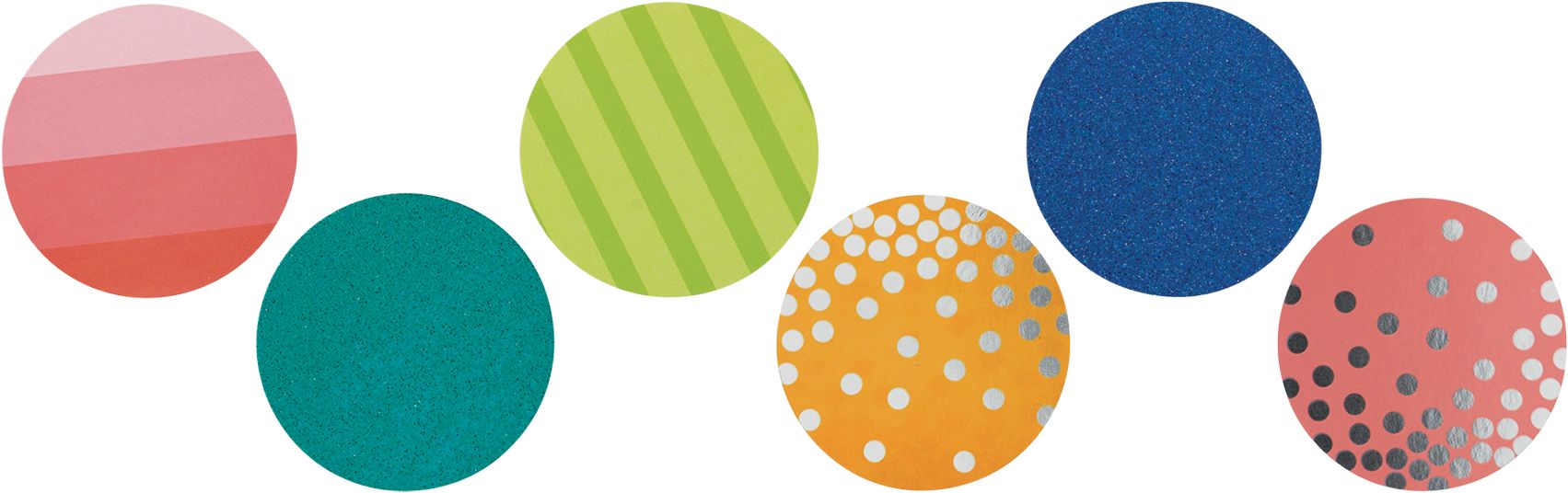 Giant Colourful Confetti Circles, 48-pc Front_Flat