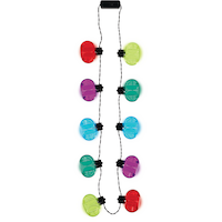 Collier lumineux 40e anniversaire multicolore Front_Flat