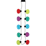 Light-Up Necklace Jewelry with Batteries, Multi-Coloured, 17-in, Wearable Accessory for Birthdays Front_Flat