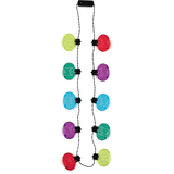 Collier lumineux 60e anniversaire multicolore Front_Flat