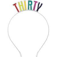 Multicolour 30th Birthday Headband Front_Flat