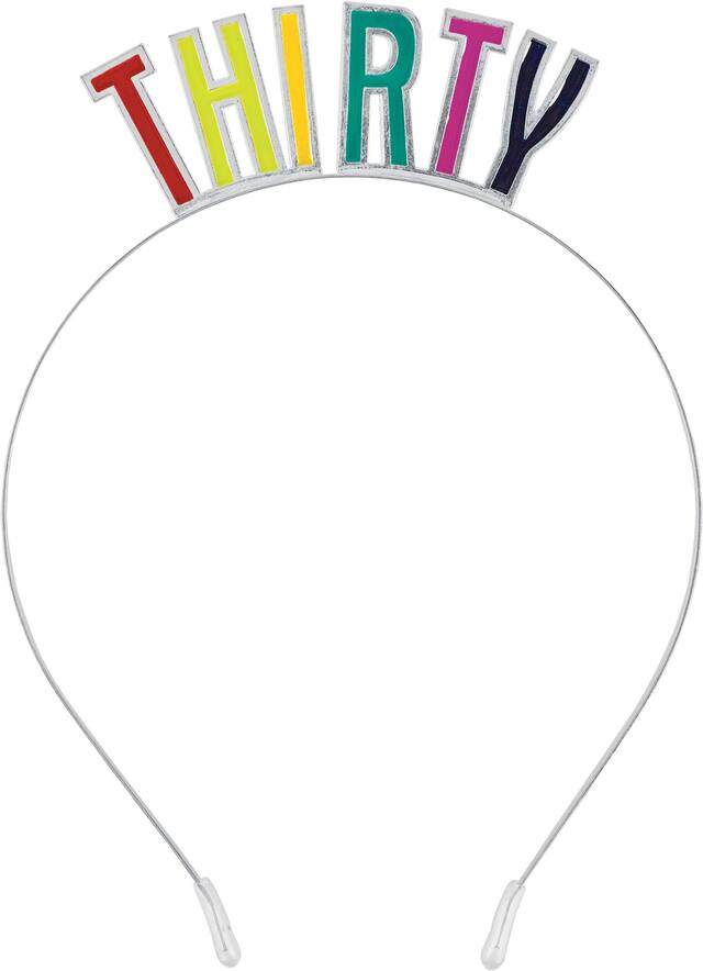 Serre-tête 30e anniversaire multicolore Front_Flat