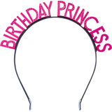Serre-tête Birthday Princess, rose Front_Flat