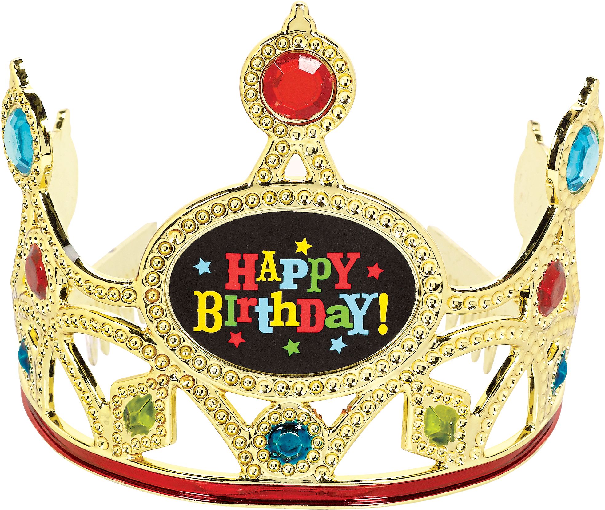 Bright Gem Happy Birthday Tiara Front_Flat