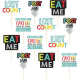 Over the Hill Cupcake Picks, 24-pc Front_Flat