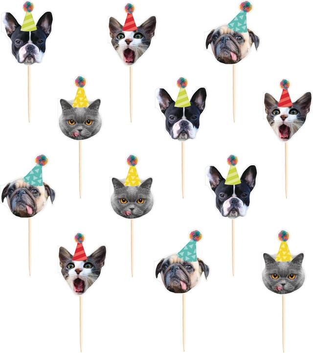 Pics décoratifs de gâteau animaux Over the Hill, paq. 24 Front_Flat